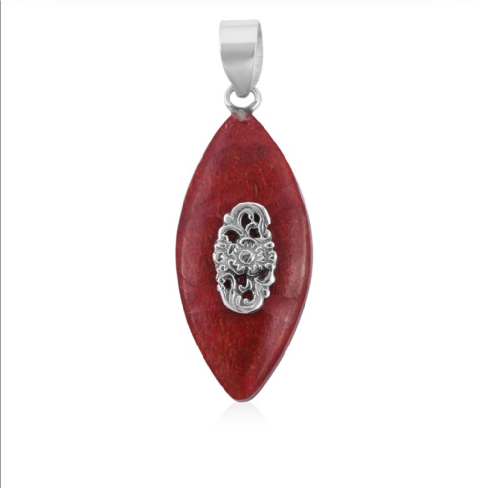 Sponge Coral Pendant in Sterling Silver